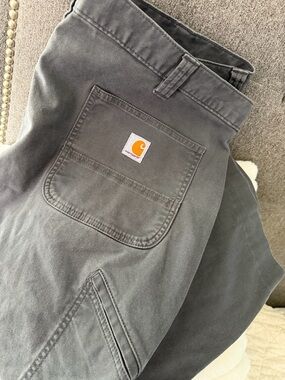 Carhartt Relaxed Fit Dark Gray Work Trousers **42x20**